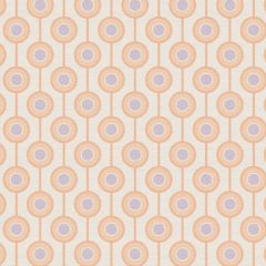 Retro Chic Lollipop Wallpaper - Beige & Coral
