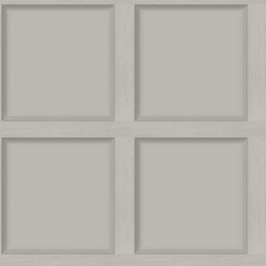 Luxury Wood Shaker Panel Wallpaper Warm Grey - DCO Exclusive 