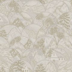 Teshio Oriental Scalloped Wallpaper Dove