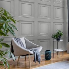 Oliana Wood Panel Effect Wallpaper Grey