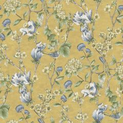 Nightingale Floral Trail Wallpaper - Ochre