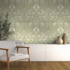 Tavira Leaf Wallpaper - Sage