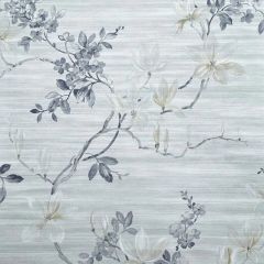 Oriental Jardin Floral Grey Wallpaper