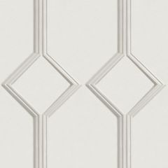 Azzurra Geometric Wood Panel Effect Wallpaper Off White