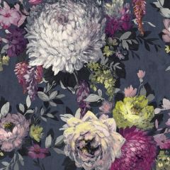 Azzurra Vintage Floral Wallpaper Navy