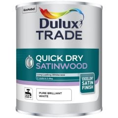 Dulux Trade Quick Dry Satinwood - Pure Brilliant White