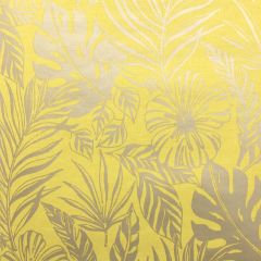 Gold Silhouette Tropical Leaf Wallpaper Mustard 