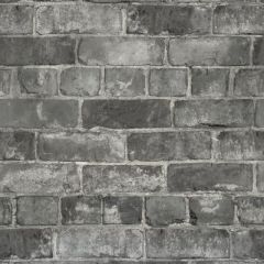 Durham Brick Industrial Wallpaper Grey