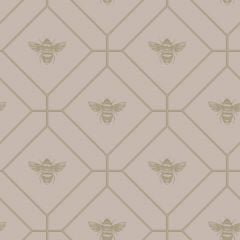 Honeycomb Bee Wallpaper Pink