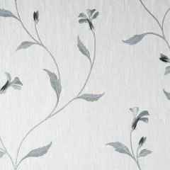 Vymura Bellagio Metallic Floral White & Silver Wallpaper