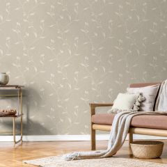 Vymura Bellagio Floral Taupe Wallpaper
