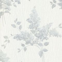 Tiffany Fiore Printed Textured Wallpaper- Fiore Soft Silver
