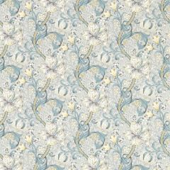 Clarke & Clarke Golden Lily Wallpaper - Slate/Dove