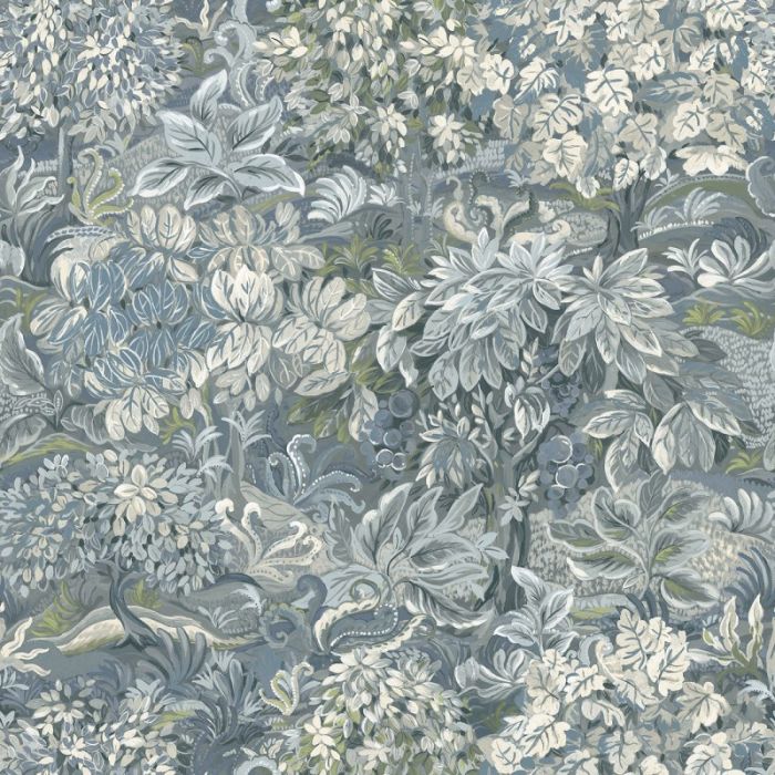 Parsons Wood Wildflower Wallpaper - Blue