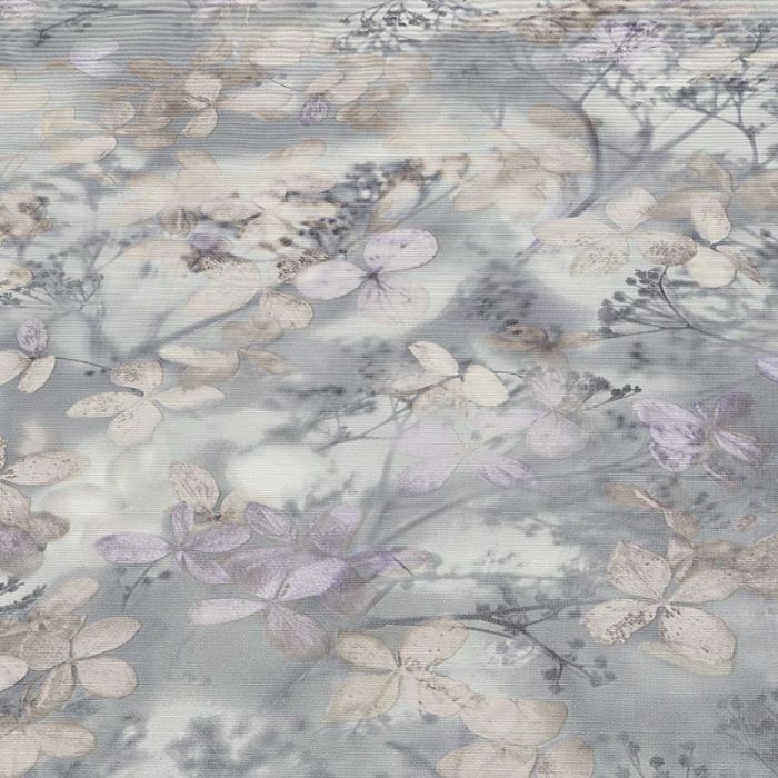 Purity Blossom Floral Wallpaper - Grey 