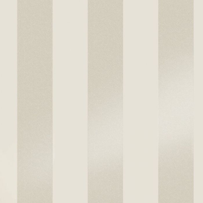 Laura Ashley Lille Pearlescent Stripe Wallpaper - Linen