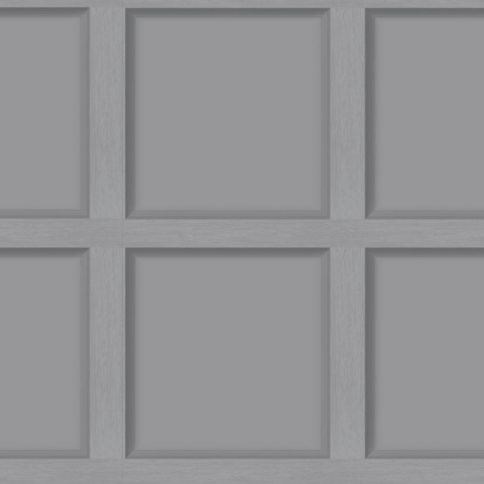 Modern Wood Panel Effect Wallpaper Grey