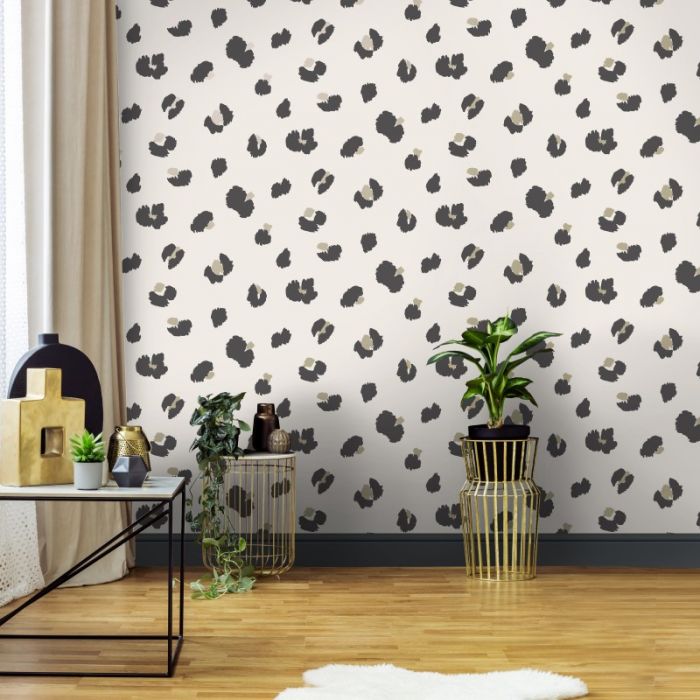 Large Leopard Spot Wallpaper