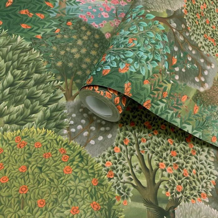 Tree Tapestry Wallpaper - Green