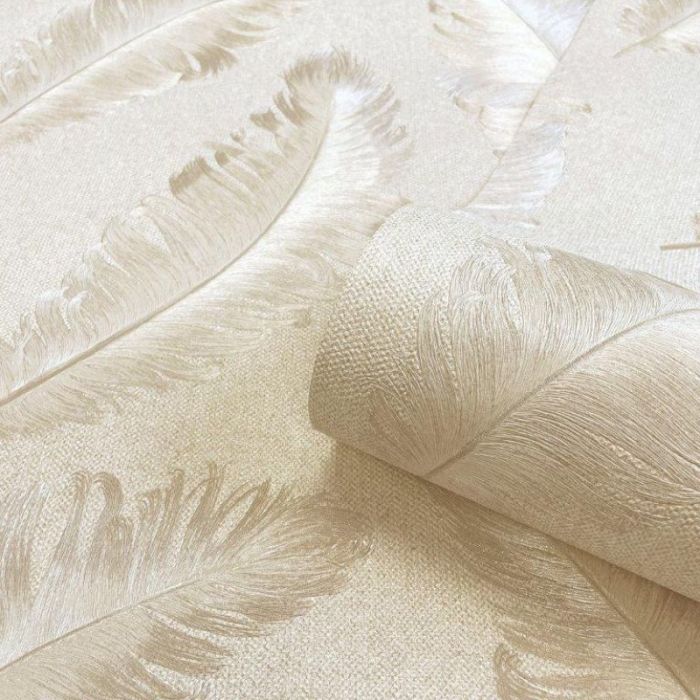 Ciara Textured Feather Wallpaper