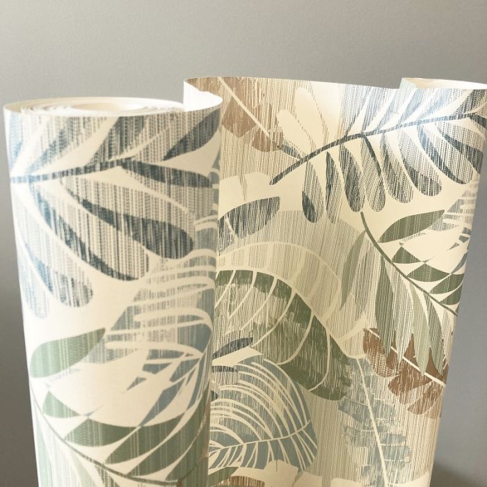Sarika Metallic Leaf Wallpaper - Green/Gold