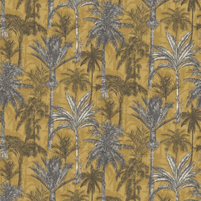 Hawaiian Palm Wallpaper Ochre