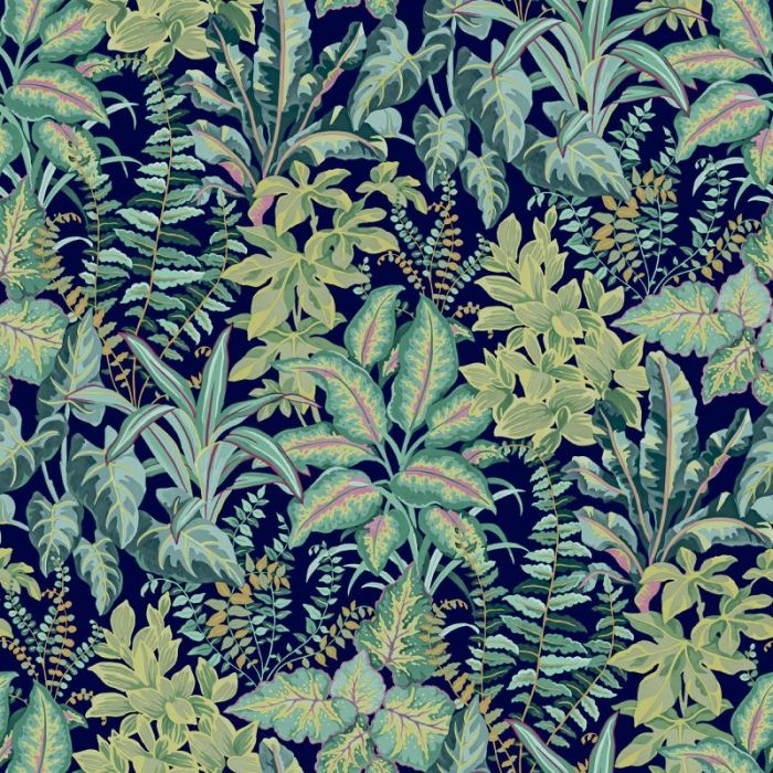 Calathea Leaf Wallpaper Teal