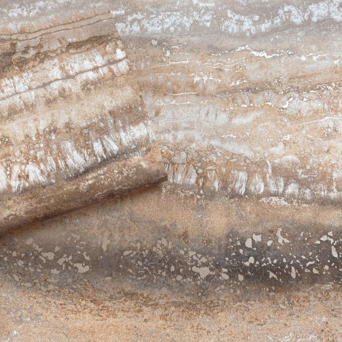 Semper Marble Metallic Wallpaper - Amber