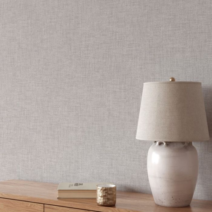 Cambric Linen Texture Wallpaper Natural