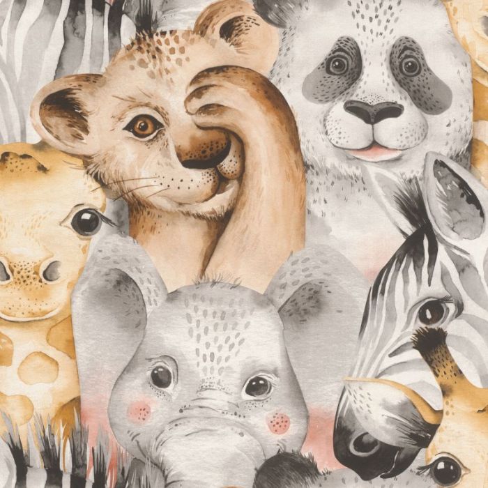 Bambino Animal Kingdom Wallpaper Multi