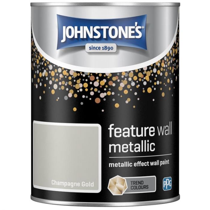 Metallic Feature Wall Paint 1.25L Champagne Gold