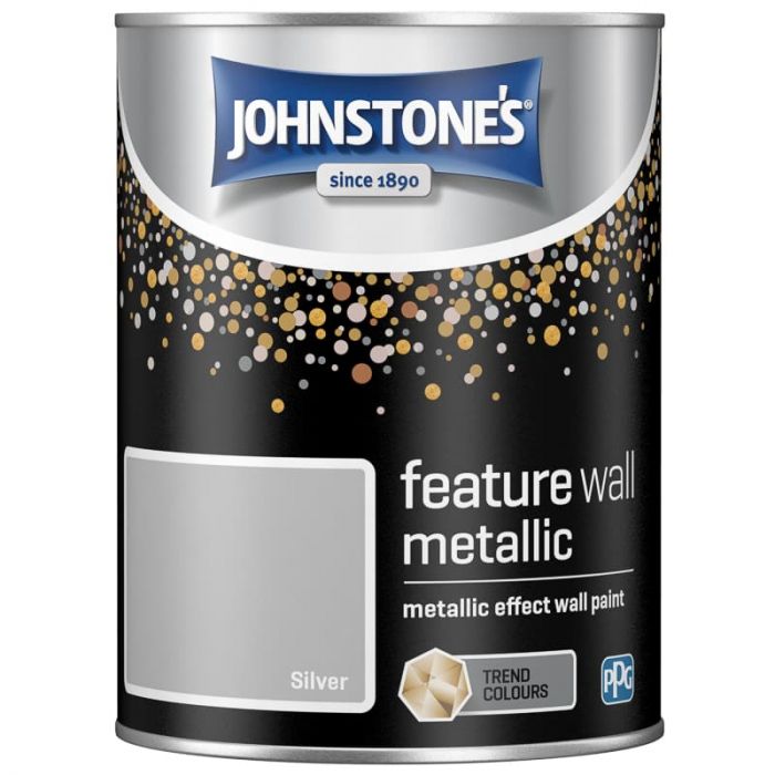Metallic Feature Wall Paint 1.25L Silver