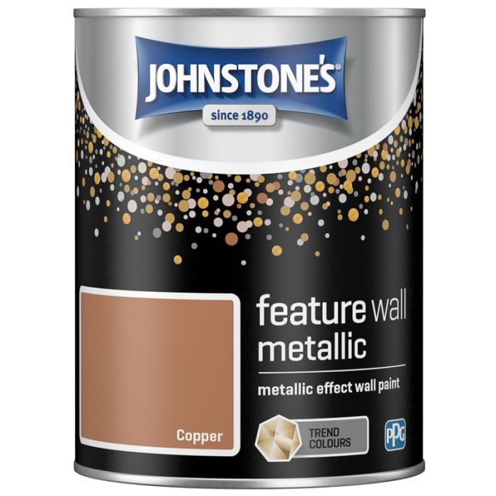 Metallic Feature Wall Paint 1.25L Copper