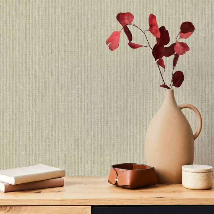 Linen Textured Wallpaper Cream