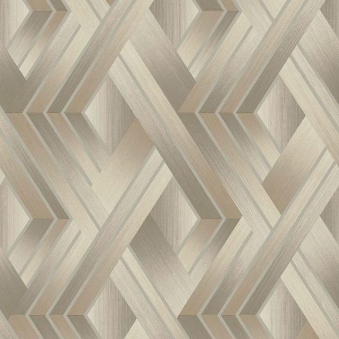 Tranquilo Geometric Diamond Metallic Wallpaper