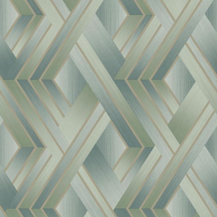 Tranquilo Geometric Diamond Metallic Wallpaper
