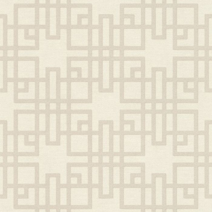 Kimono Geometric Wallpaper Taupe