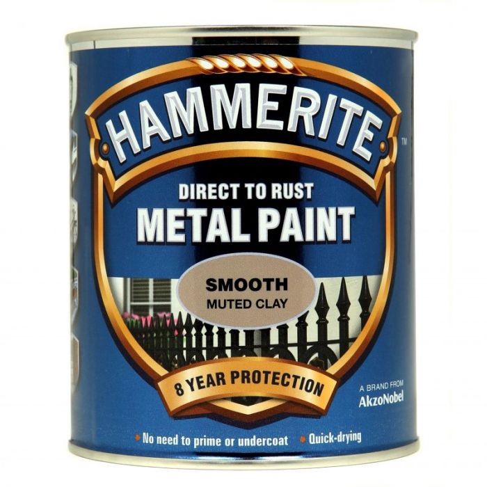 Hammerite Metal Paint Smooth - Muted Clay 