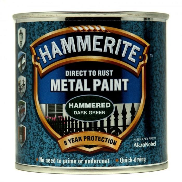 Hammerite Metal Paint - Hammered Dark Green