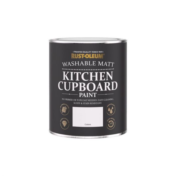 Rust-Oleum Matt Kitchen Cupboard Paint - Cotton 750ml