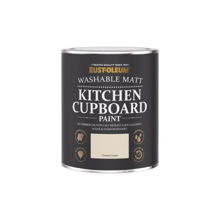 Rust-Oleum Kitchen Cupboard Paint - Clotted Cream 750ml