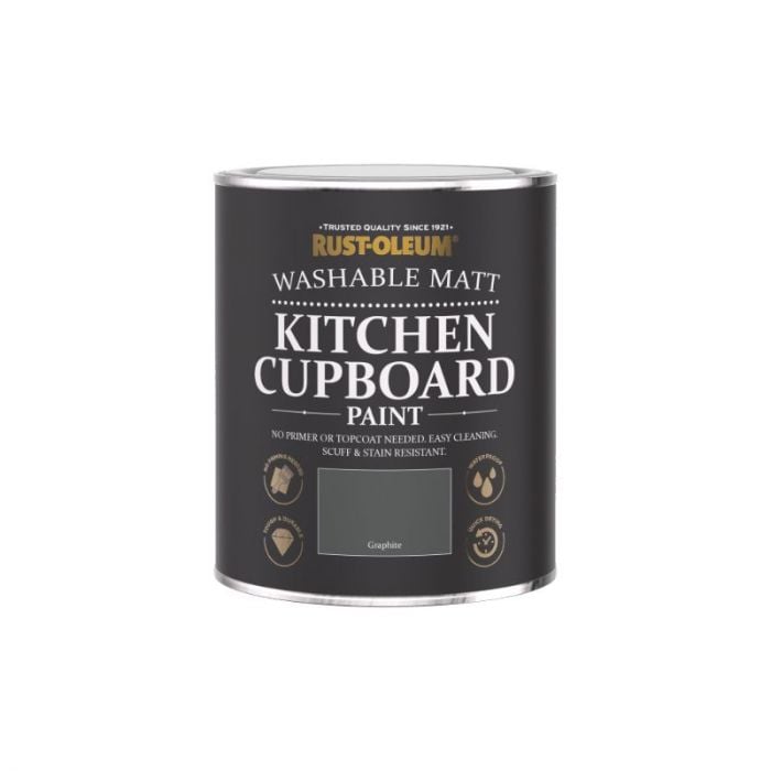 Rust-Oleum Matt Kitchen Cupboard Paint - Graphite 750ml