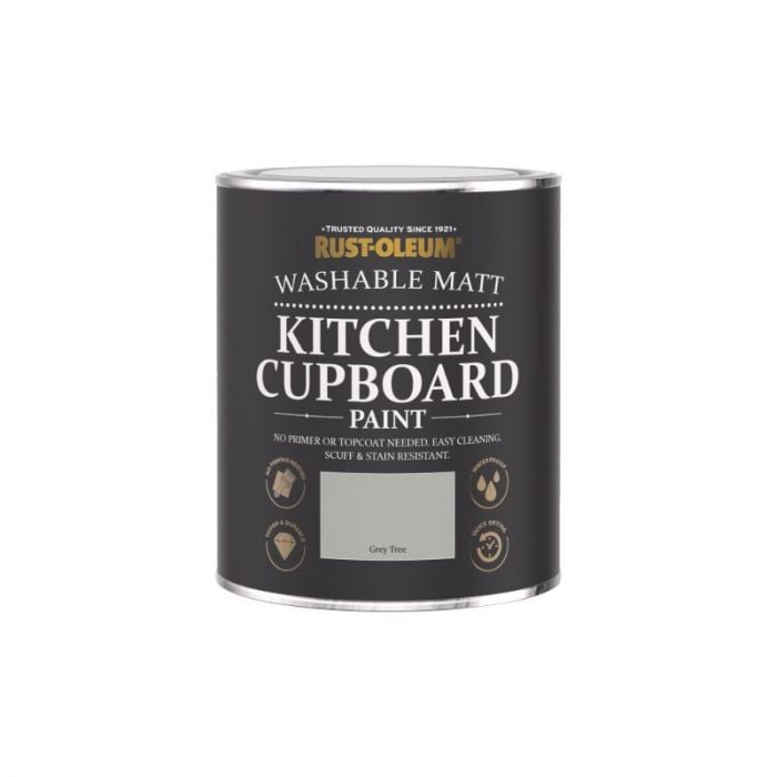 Rust-Oleum Kitchen Cupboard Paint - Grey Tree 750ml