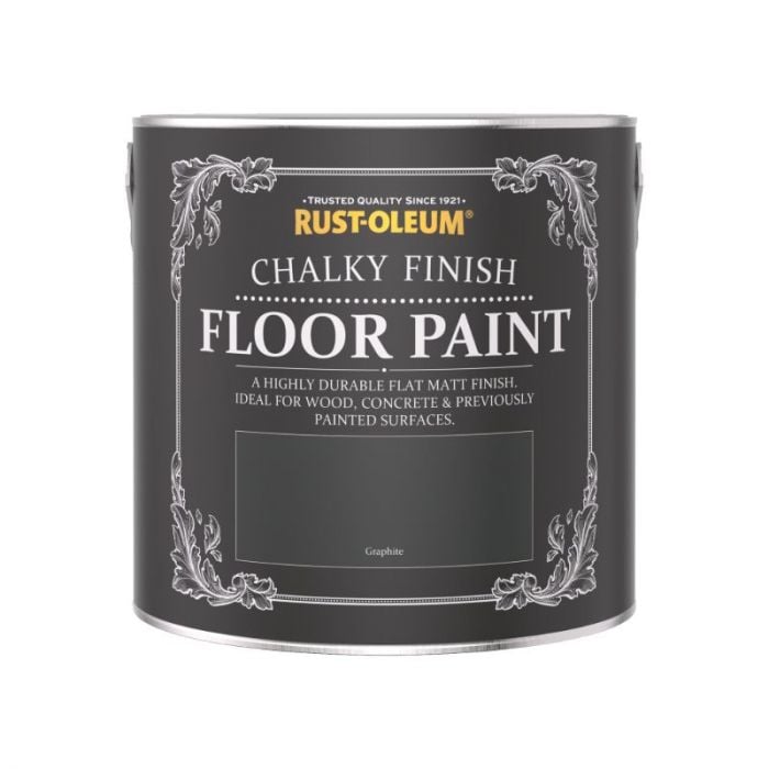 Rust-Oleum Chalky Finish Floor Paint Graphite 2.5L