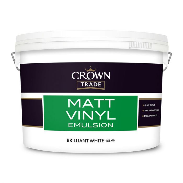 Crown Trade Vinyl Matt Emulsion - Brilliant White