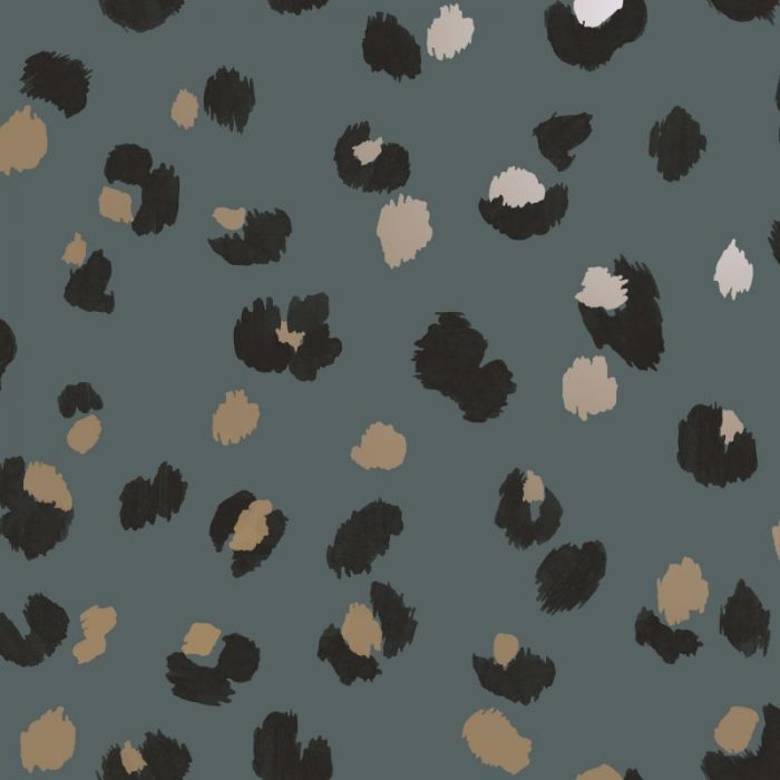 Mali Leopard DCO Exclusive Wallpaper Teal