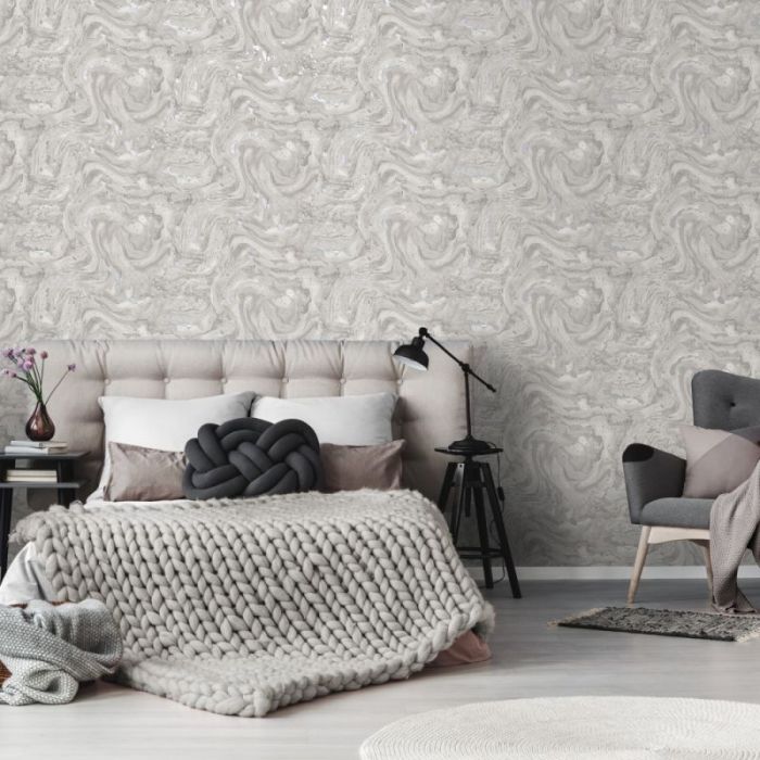 Lumiere Marble Wallpaper - Taupe 