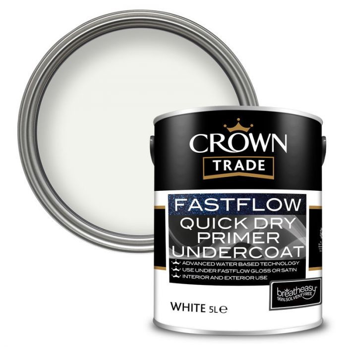 Crown Trade Fastflow Quick Dry Primer Undercoat - White