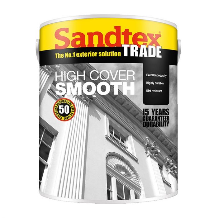Sandtex Trade High Cover Smooth Masonry Paint - Tinted Colours