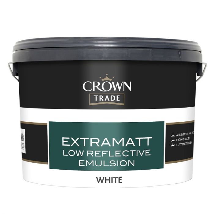 Crown Trade Extramatt Low Reflective Emulsion - White